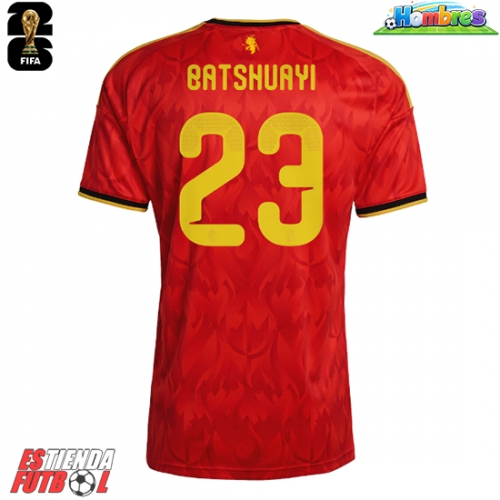 Bélgica Michy Batshuayi #23 Primera Equipación Mundial 2026 Manga Corta